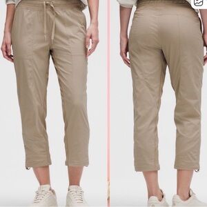 Lululemon Dance Studio Mid-Rise Cropped Pant mojave tan size 4